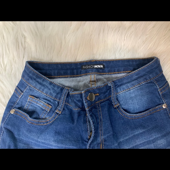 Dark denim bermudas - Picture 3 of 3